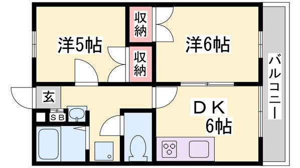 リアン飾東の物件間取画像